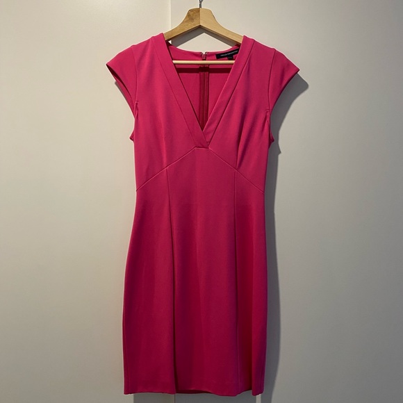 French Connection pink body con dress size US 6 - Picture 1 of 4